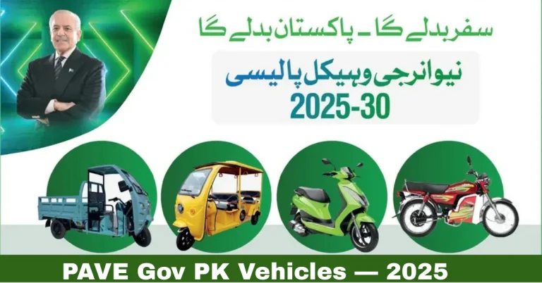 Verify Registration and Pay Token Tax for PAVE GOV PK Vehicles 2025
