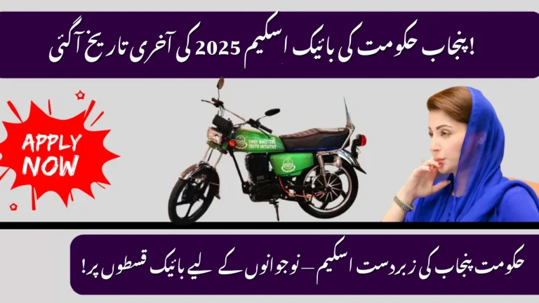 Online Application for the Punjab Bike Scheme 2025