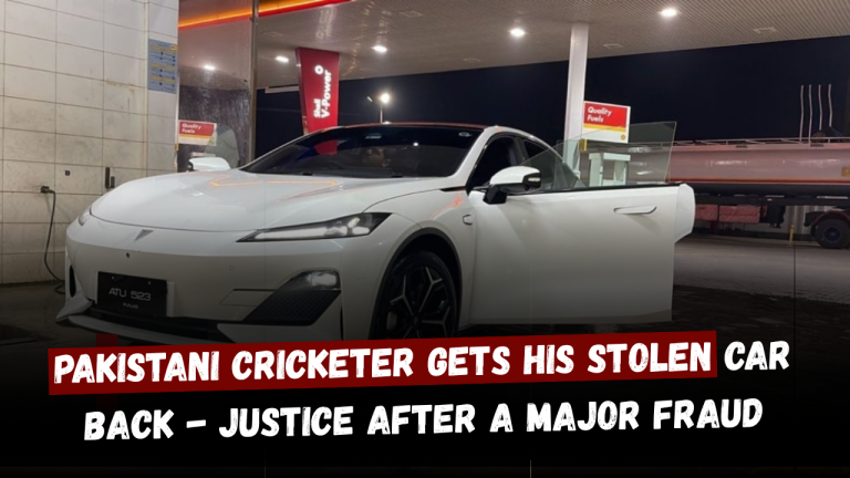 Pakistani Cricketer Reclaims His Stolen Vehicle