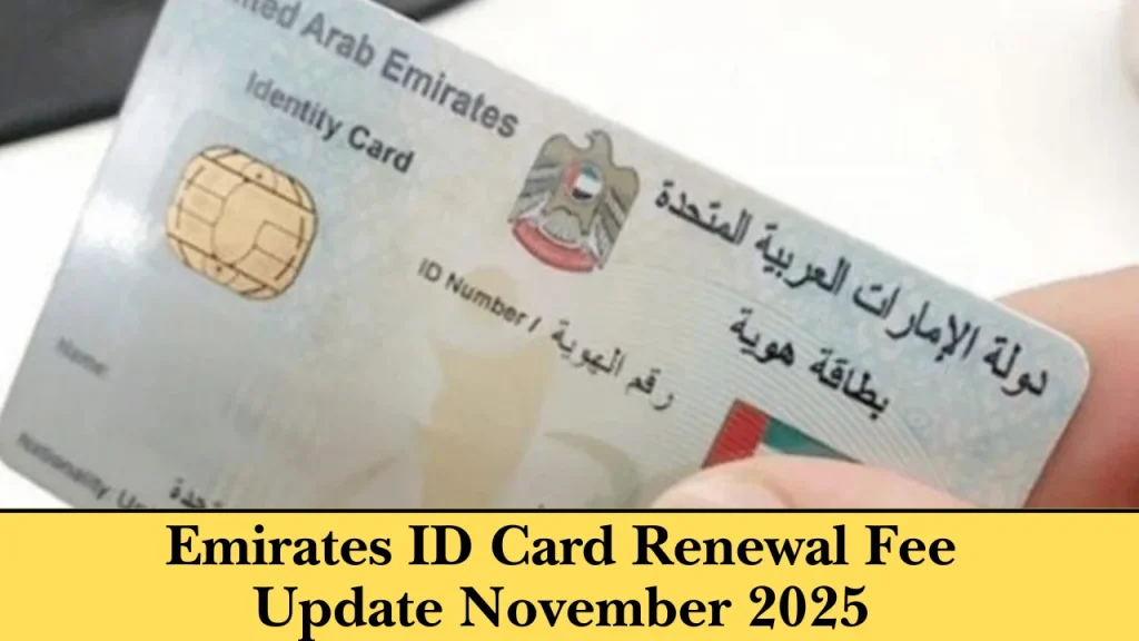 How Much Does Emirates ID Renewal Cost in November 2025? [For All Nationals]
