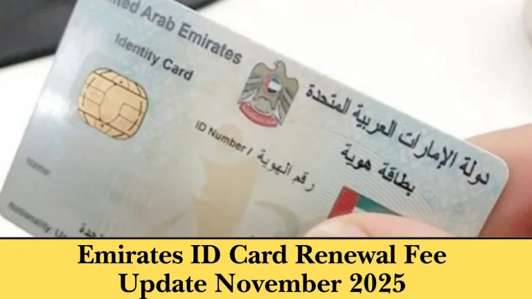 How Much Does Emirates ID Renewal Cost in November 2025? [For All Nationals]