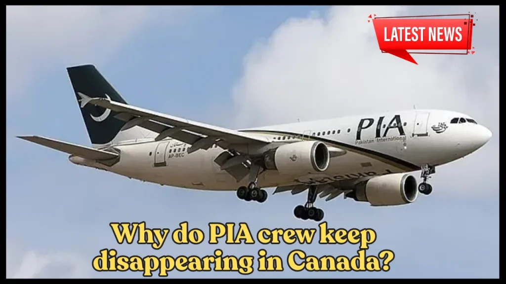 Why do PIA crew keep disappearing in Canada?