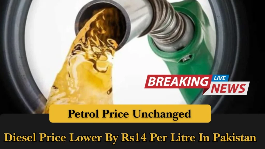 Petrol Price Unchanged, Diesel Price Lower By Rs14 Per Litre In Pakistan